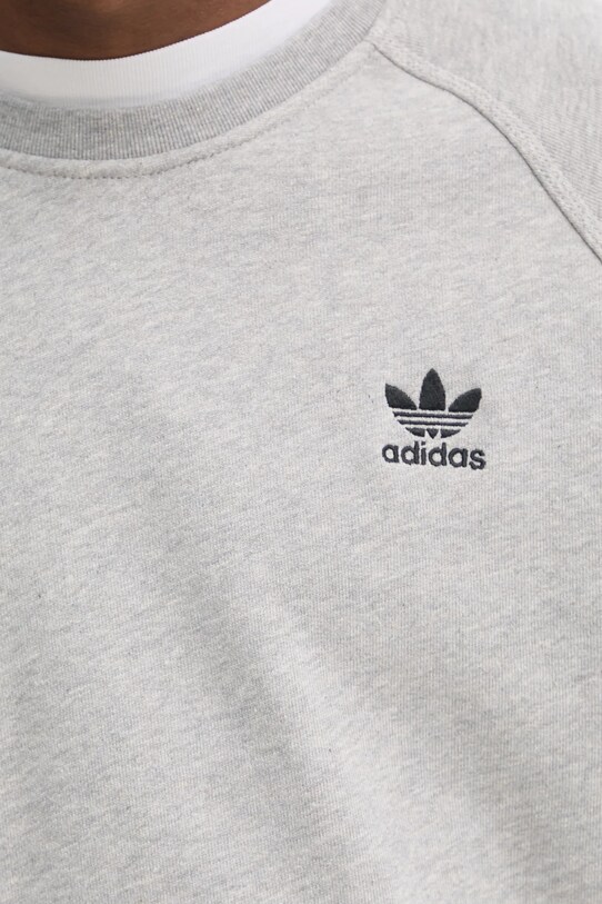 adidas Originals pamut melegítőfelső Essential JD2413 szürke