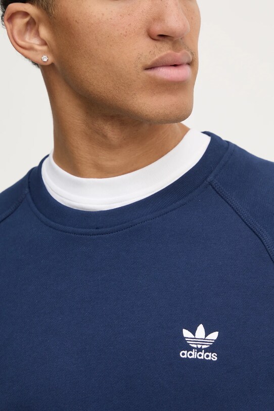 adidas Originals hanorac de bumbac Essential JD2414 bleumarin