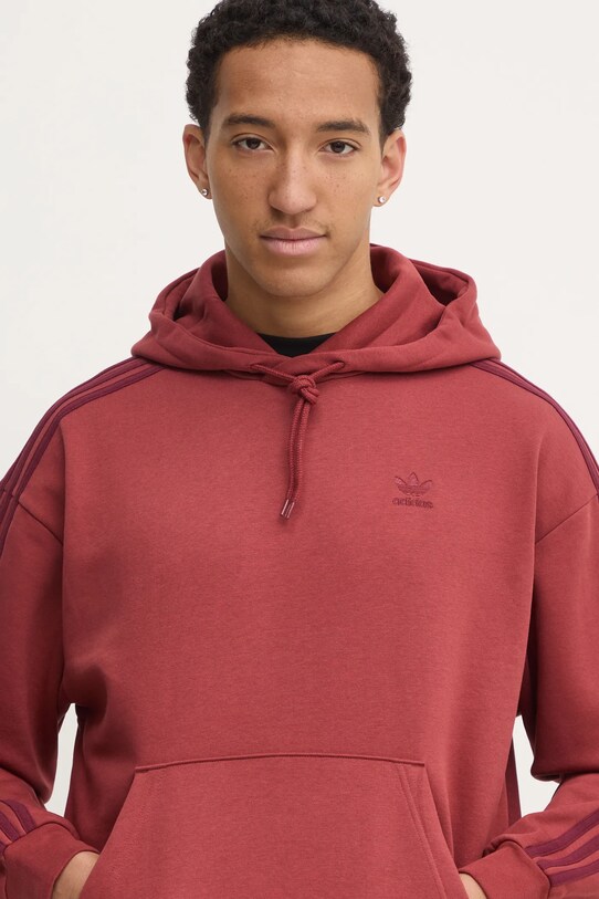 Mikina adidas Originals BAGGY HOODIE červená JP1072