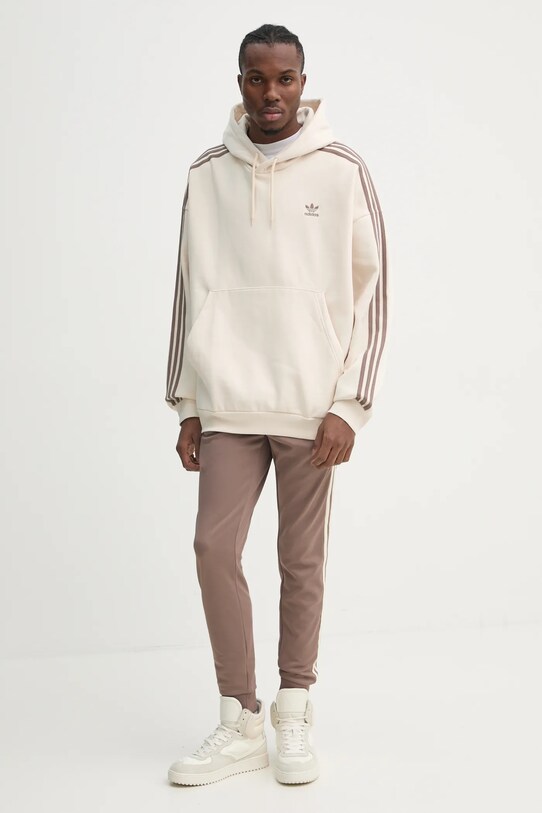 adidas Originals bluza BAGGY HOODIE JP1073 bej SS25