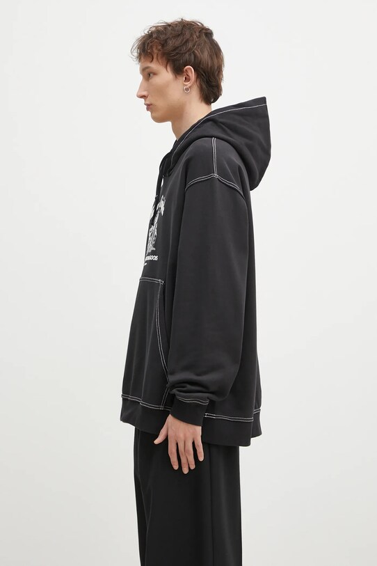 adidas Originals cotton sweatshirt Wabash JP4483 black SS25