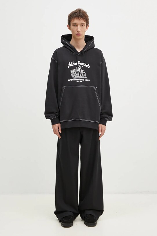 Bavlněná mikina adidas Originals Wabash JP4483 černá