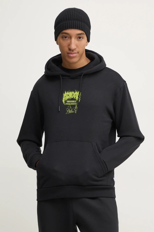 Îmbrăcăminte adidas Originals hanorac de bumbac Q12 TS DEATH ho JN5703 negru