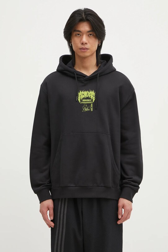 Clothing adidas Originals cotton sweatshirt Q12 TS DEATH ho JN5703 black