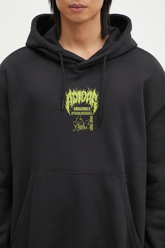 adidas Originals cotton sweatshirt Q12 TS DEATH ho black JN5703