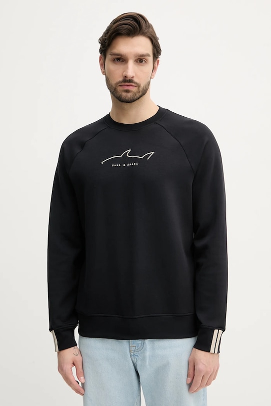Кофта Paul&Shark без капюшона чорний 25411854