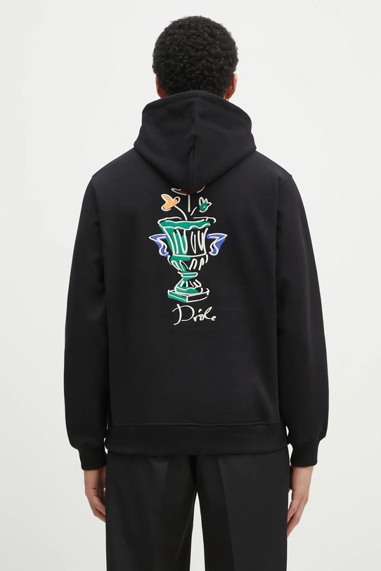 Clothing Drôle de Monsieur cotton sweatshirt Le Hoodie Vase F.HO174.CO127.BL black