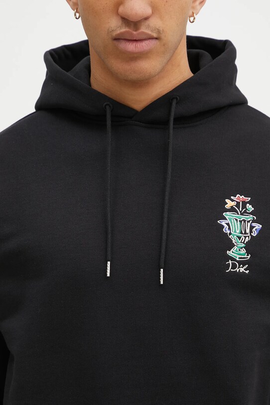 Drôle de Monsieur bluza bawełniana Le Hoodie Vase czarny F.HO174.CO127.BL
