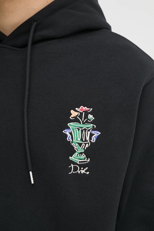 Хлопковая кофта Drôle de Monsieur Le Hoodie Vase F.HO174.CO127.BL чёрный