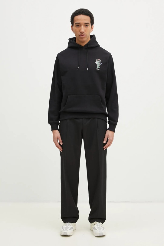 Drôle de Monsieur cotton sweatshirt Le Hoodie Vase F.HO174.CO127.BL black