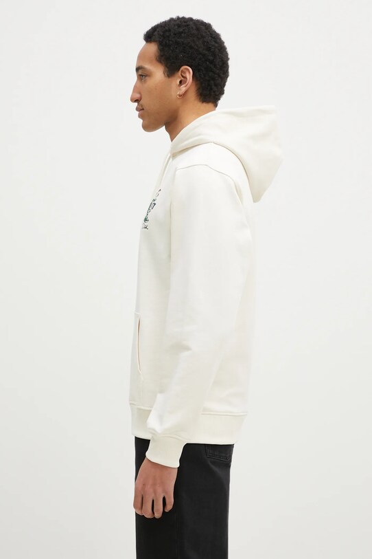 Bavlněná mikina Drôle de Monsieur Le Hoodie Vase F.HO174.CO127.CM béžová SS25