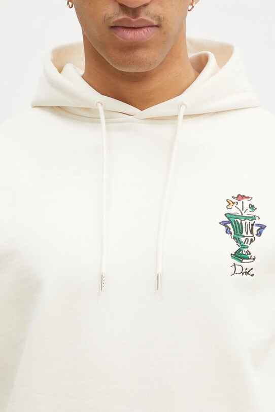 Bavlněná mikina Drôle de Monsieur Le Hoodie Vase béžová F.HO174.CO127.CM