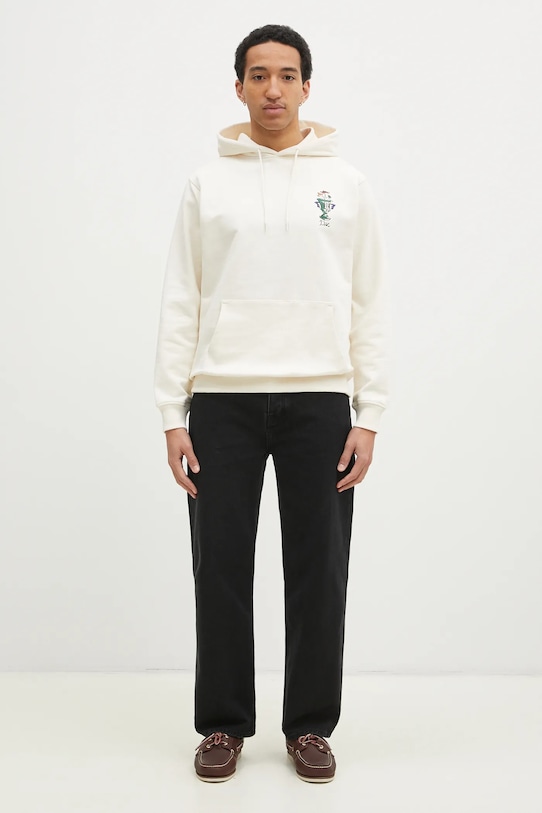 Bavlnená mikina Drôle de Monsieur Le Hoodie Vase F.HO174.CO127.CM béžová