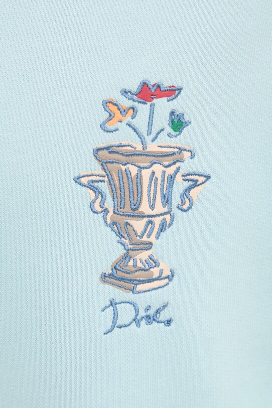 Бавовняна кофта Drôle de Monsieur Le Hoodie Vase F.HO174.CO127.LBE бірюзовий