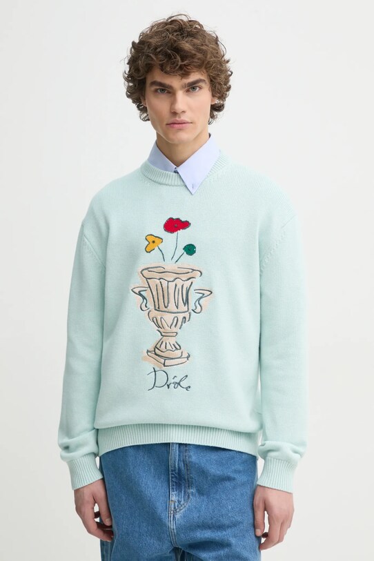 Vuneni pulover Drôle de Monsieur Le Pull Slogan Vignes F.PO178.WO023.CM bež