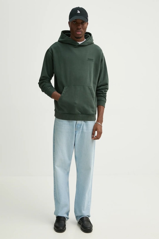 Bavlněná mikina Marc O'Polo 5000005459 zelená SS25