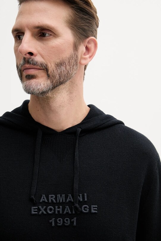 Volnen pulover Armani Exchange mornarsko modra XM000694.AF11982