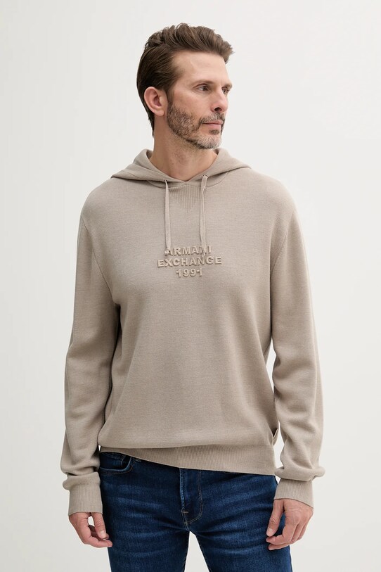 Vlnený sveter Armani Exchange vlna béžová XM000694.AF11982