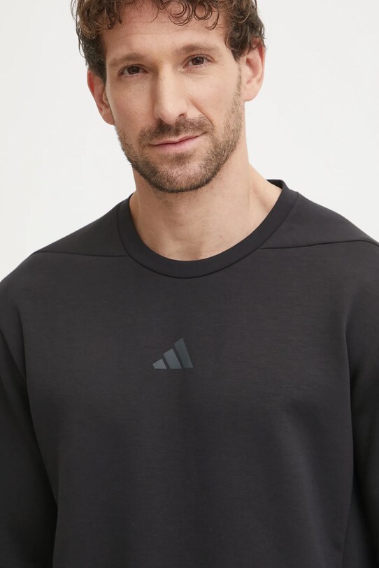 adidas Performance edzős pulóver Designed for Training fekete JJ4642
