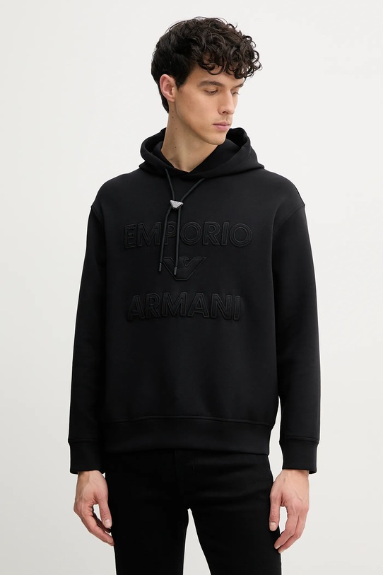 Emporio Armani bluza imprimeu negru EM001121.AF10013