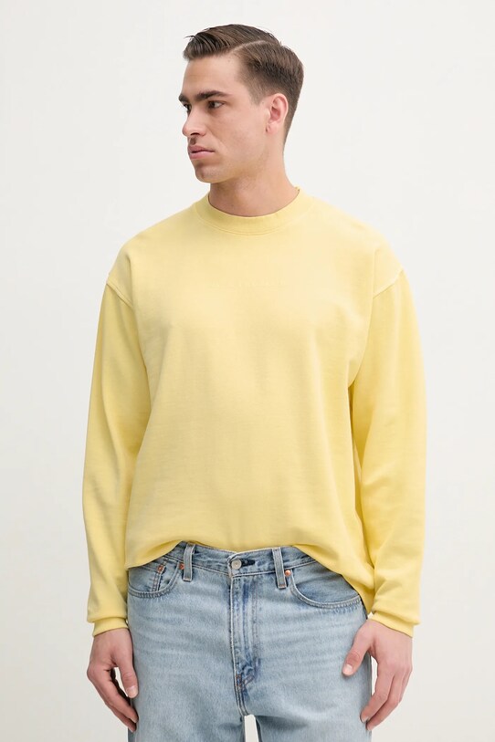Marc O'Polo bluza bawełniana nadruk żółty 5000006057