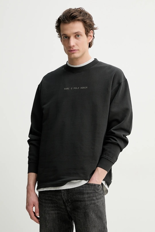 Marc O'Polo bluza bawełniana nadruk szary 5000006057