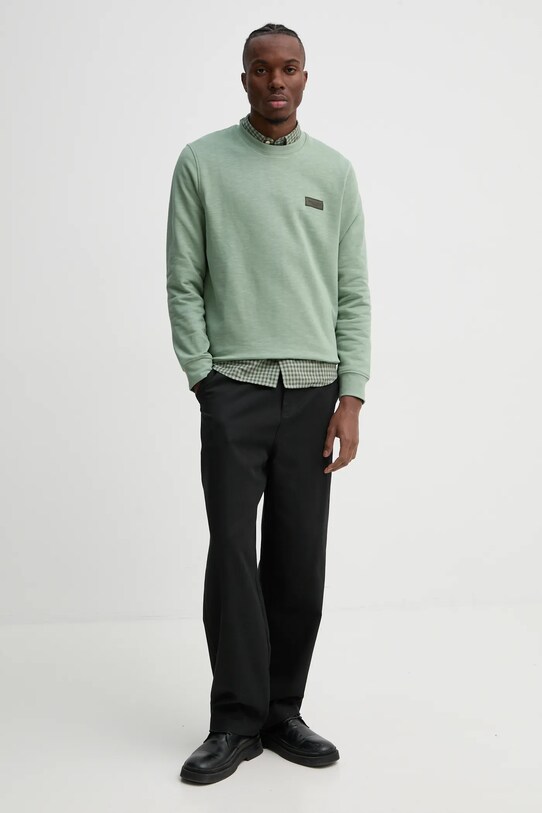 Хлопковая кофта Marc O'Polo 520401554054 зелёный SS25