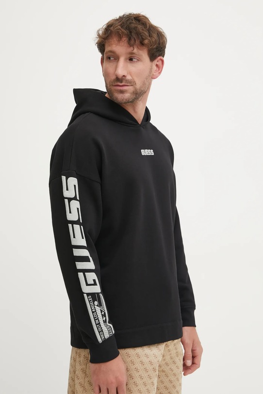 Кофта Guess DALIM з капюшоном чорний Z4BQ03.KAIJ1