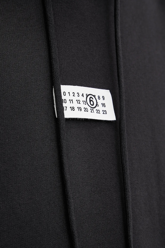 Βαμβακερή μπλούζα MM6 Maison Margiela SH0GU0018 μαύρο