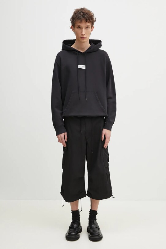 Bavlnená mikina MM6 Maison Margiela SH0GU0018 čierna