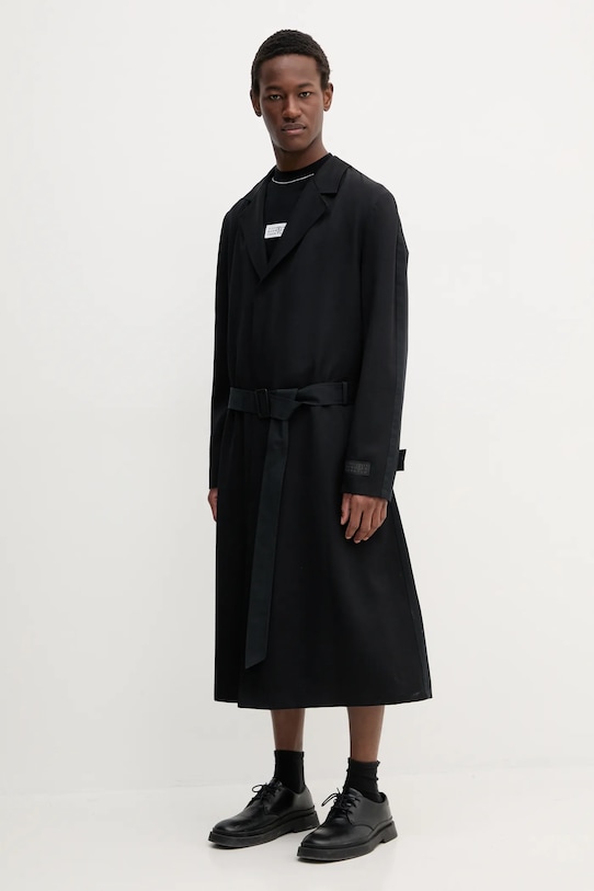 MM6 Maison Margiela maglione in lana SH0HL0017 nero SS25