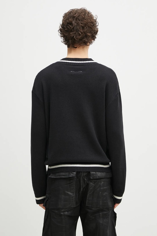 Îmbrăcăminte MM6 Maison Margiela pulover din amestec de lana SH0HN0002 negru