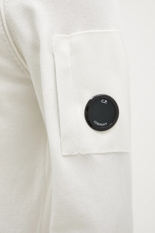 Бавовняний светр C.P. Company 18CMKN026A004037A бежевий