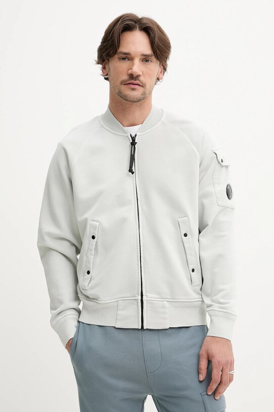 C.P. Company bluza bawełniana bawełna szary 18CMSS048A110044R