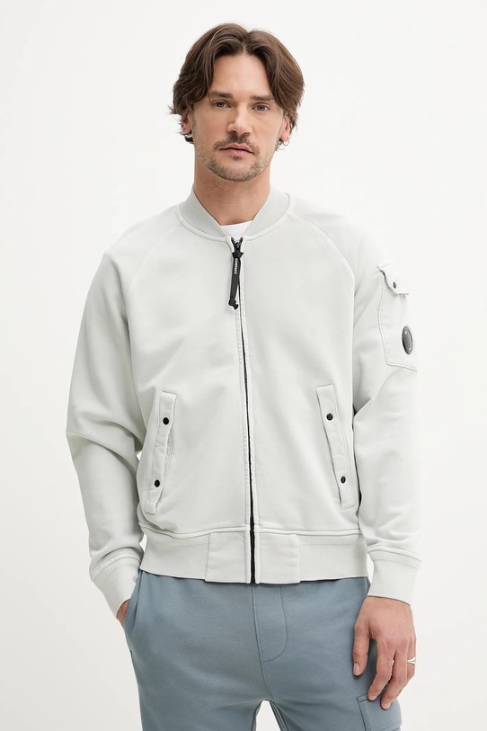 C.P. Company hanorac de bumbac uni gri 18CMSS048A110044R