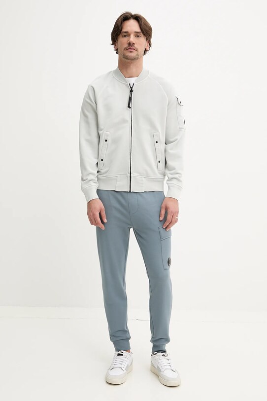 C.P. Company hanorac de bumbac 18CMSS048A110044R gri SS25