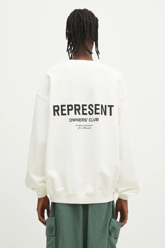 Clothing Represent cotton sweatshirt Owners Club Sweater OCM41115.072 beige