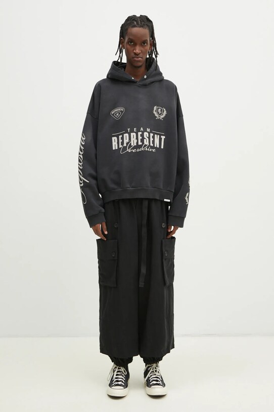 Represent bluza bawełniana World Championship Hoodie MLM41144.04 szary