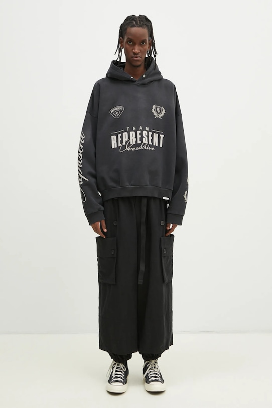 Bavlnená mikina Represent World Championship Hoodie MLM41144.04 sivá