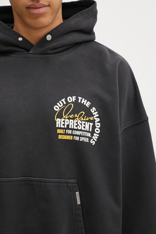 Represent bluza bawełniana Out Of The Shadows Hoodie szary MLM41056.04