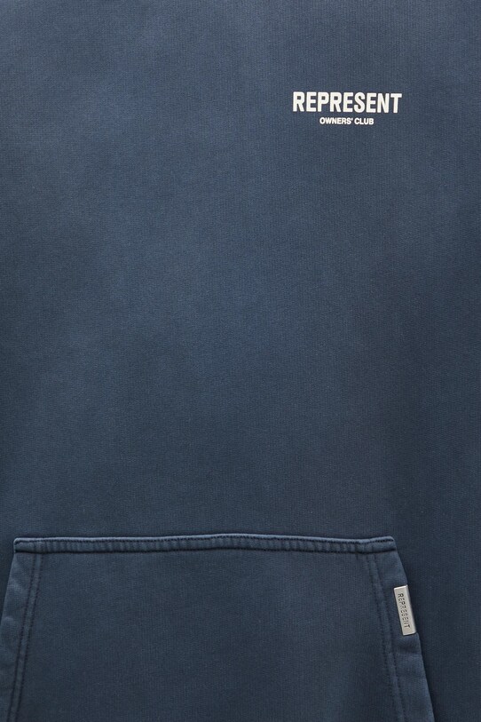 Represent hanorac de bumbac Owners Club Hoodie albastru OCM41113.224