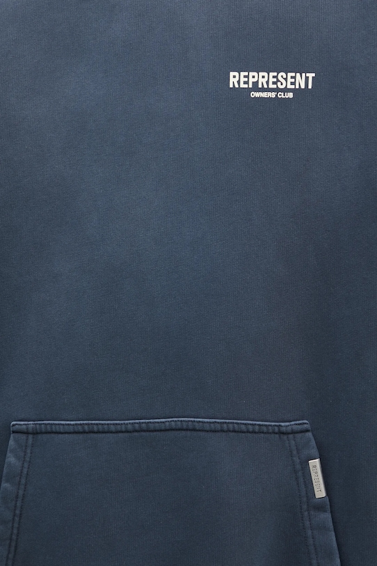 Pamučna dukserica Represent Owners Club Hoodie plava OCM41113.224