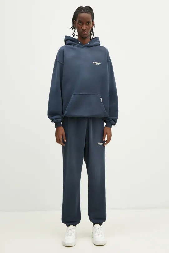 Pamučna dukserica Represent Owners Club Hoodie OCM41113.224 plava