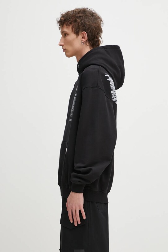 Represent cotton sweatshirt Elegance In Motion Hoodie MLM41065.01 black SS25
