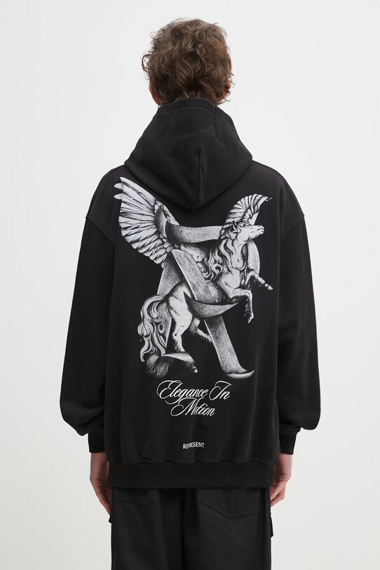 Oblečení Bavlněná mikina Represent Elegance In Motion Hoodie MLM41065.01 černá