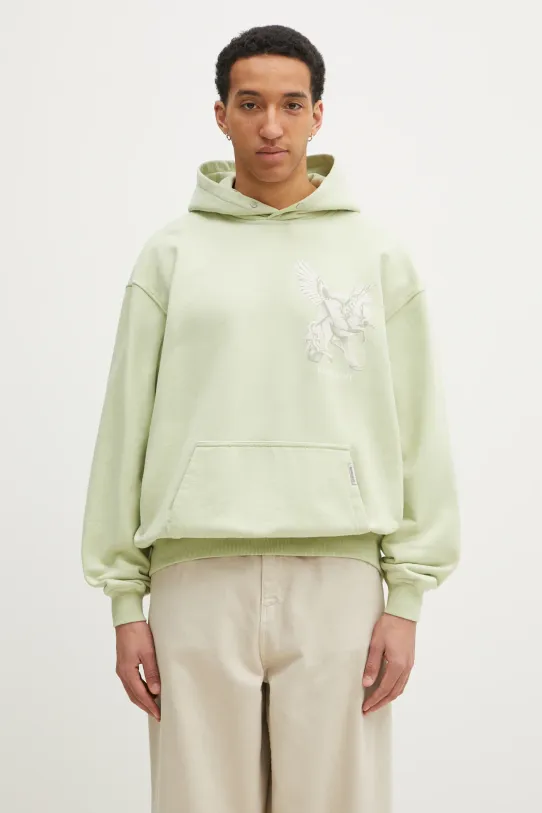 Bavlněná mikina Represent Elegance In Motion Hoodie vzorovaný zelená MLM41065.37