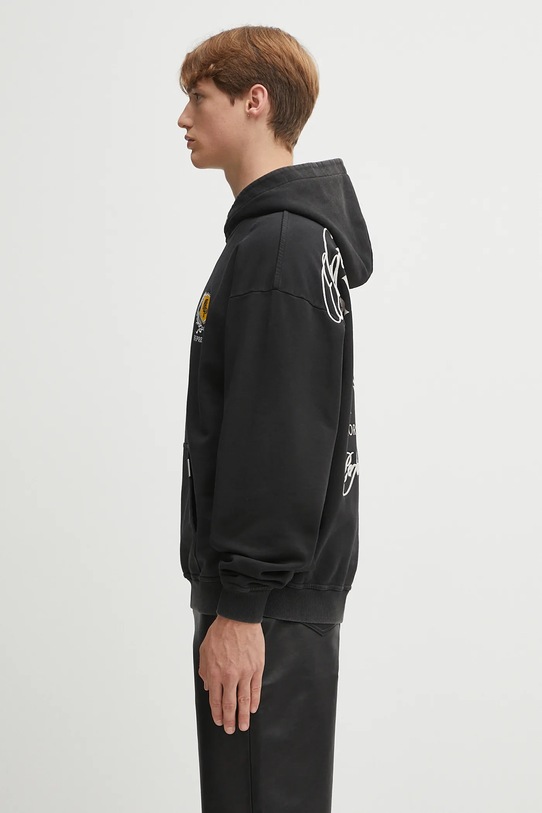 Represent bluza bawełniana Crest Hoodie MLM41067.06 czarny SS25