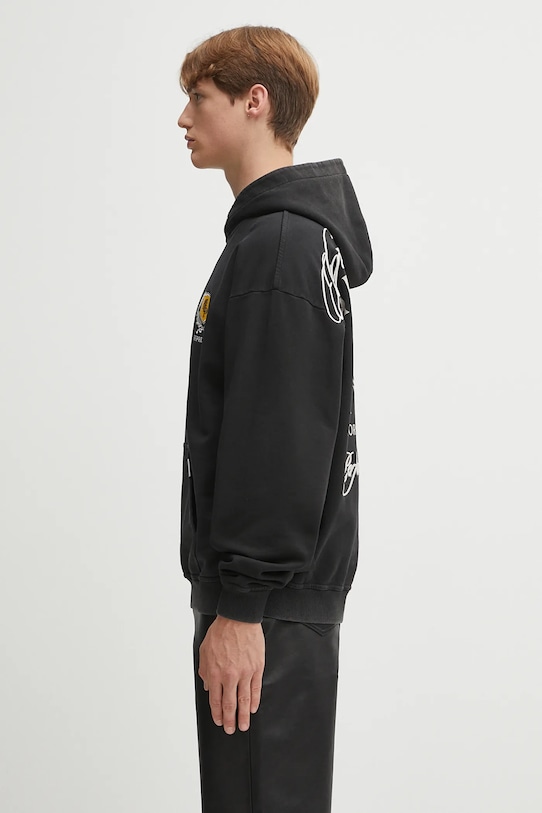 Represent cotton sweatshirt Crest Hoodie MLM41067.06 black SS25