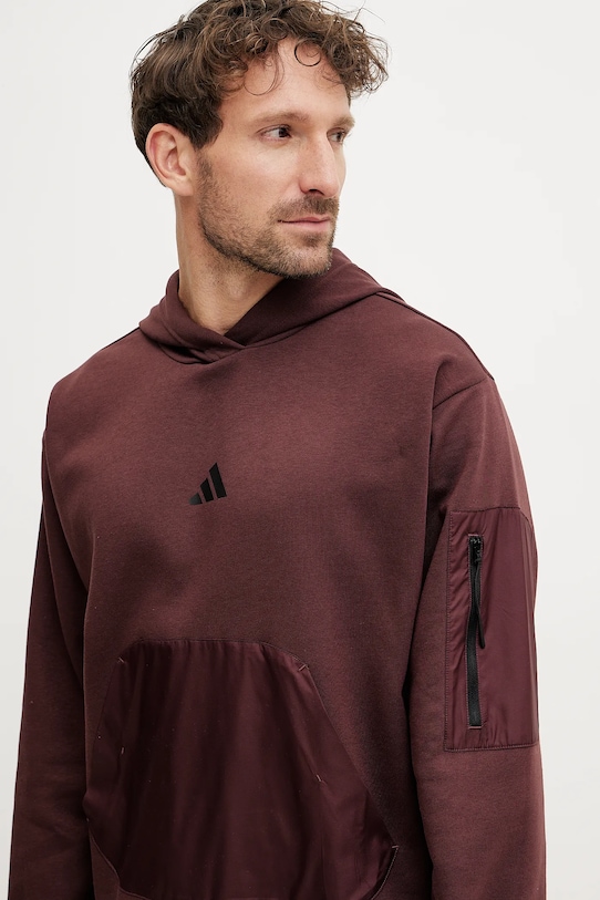 Mikina adidas City Escape burgundské JF3278