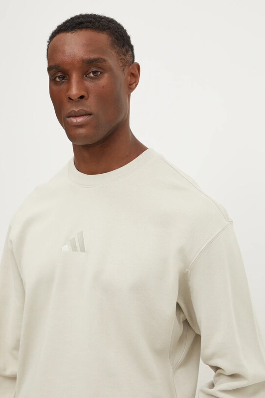 adidas hanorac de bumbac ALL SZN bej JI6386